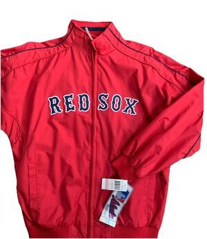 New VTG Majestic Authentic Collection Boston Red Sox Full Zip Dugout Jacket Y16